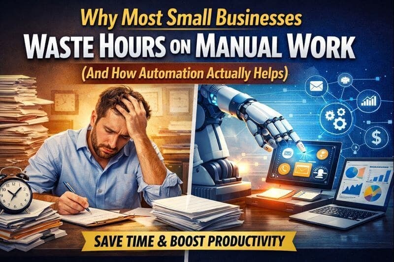 Why Most Small Businesses Waste Hours on Manual Work (And How Automation Actually Helps)